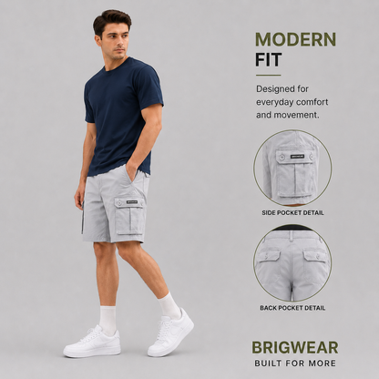 Premium Cotton Cargo Shorts