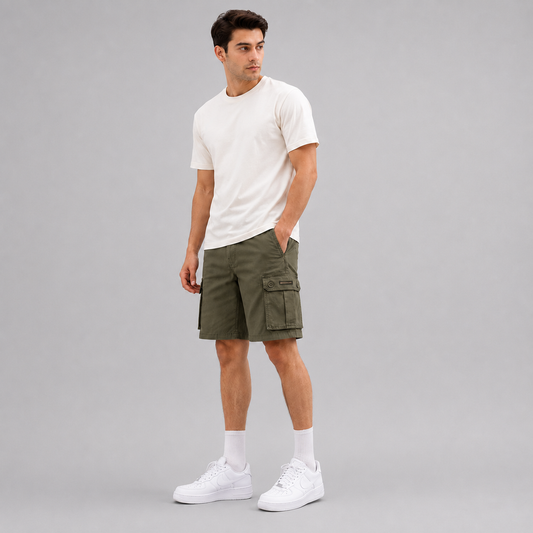 Premium Cotton Cargo Shorts