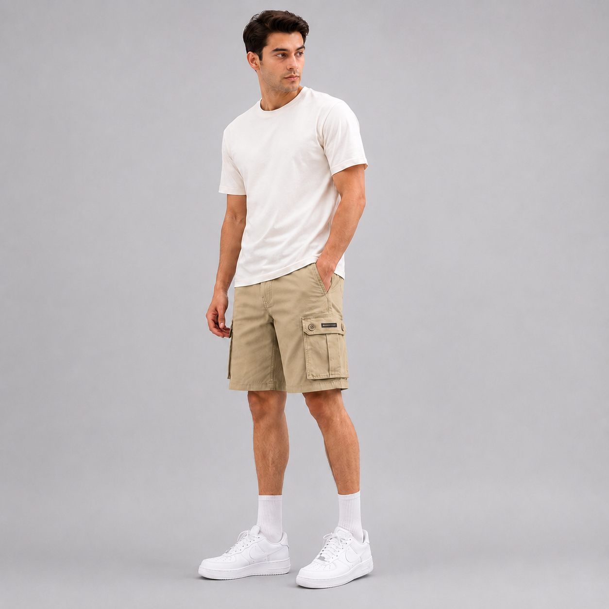 Premium Cotton Cargo Shorts