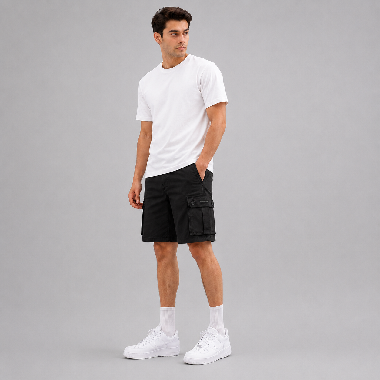 Premium Cotton Cargo Shorts
