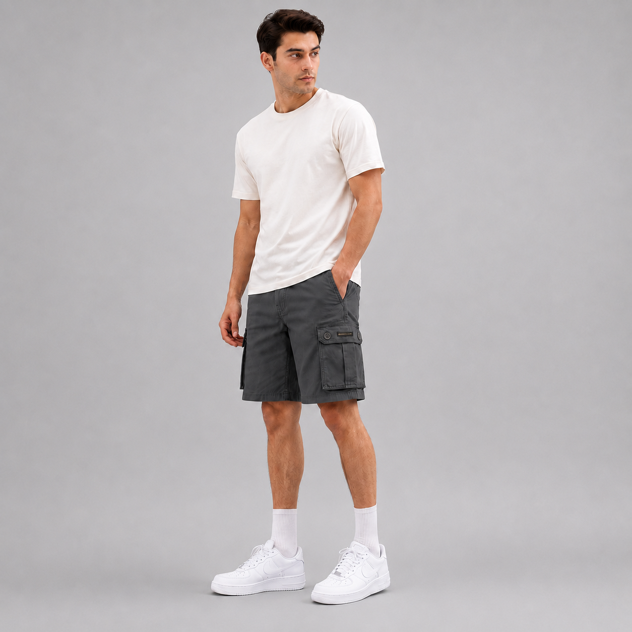 Premium Cotton Cargo Shorts
