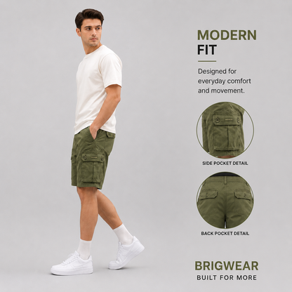 Premium Cotton Cargo Shorts