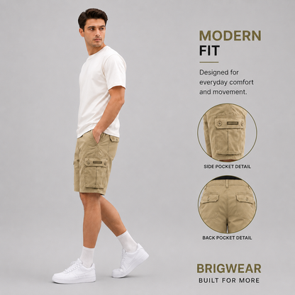 Premium Cotton Cargo Shorts