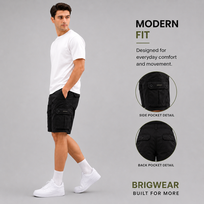 Premium Cotton Cargo Shorts