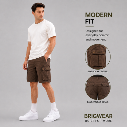 Premium Cotton Cargo Shorts