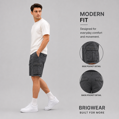 Premium Cotton Cargo Shorts