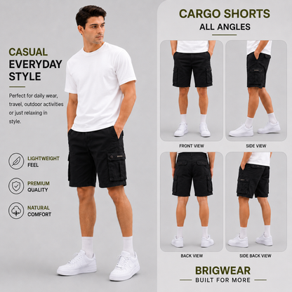 Premium Cotton Cargo Shorts
