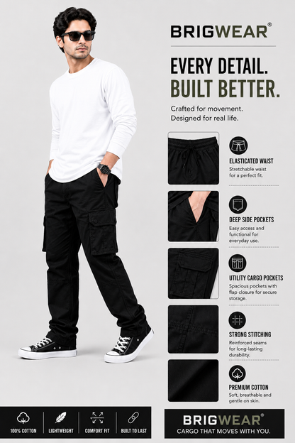Premium 100% Cotton Cargo