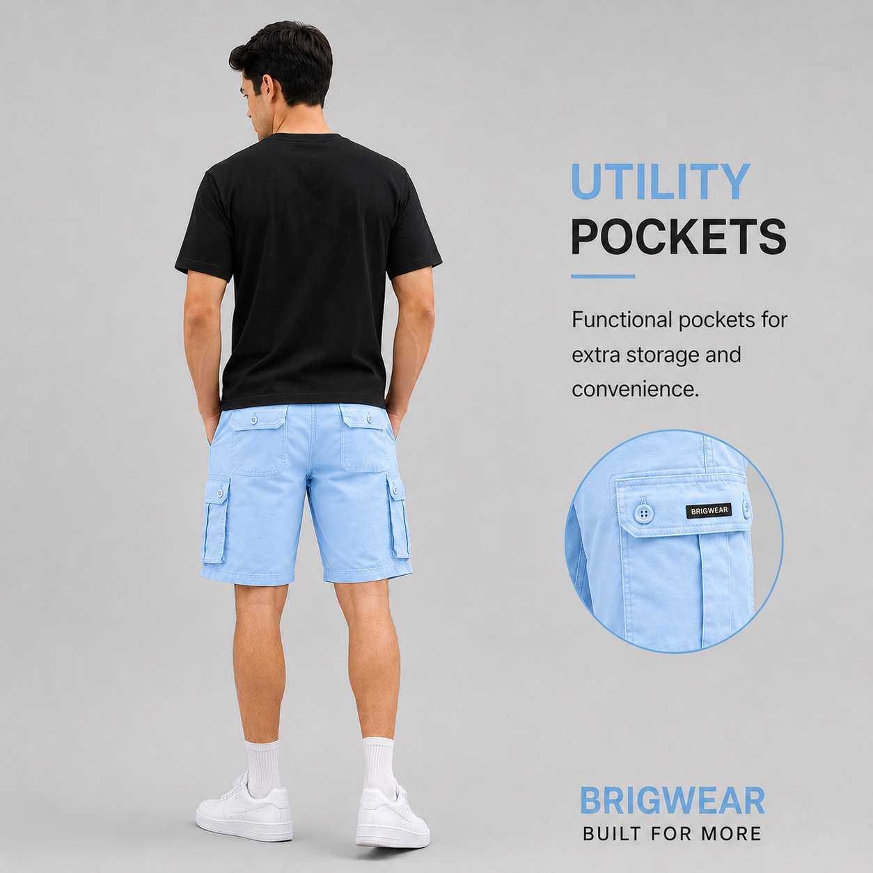 Premium Cotton Cargo Shorts