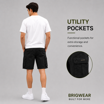 Premium Cotton Cargo Shorts