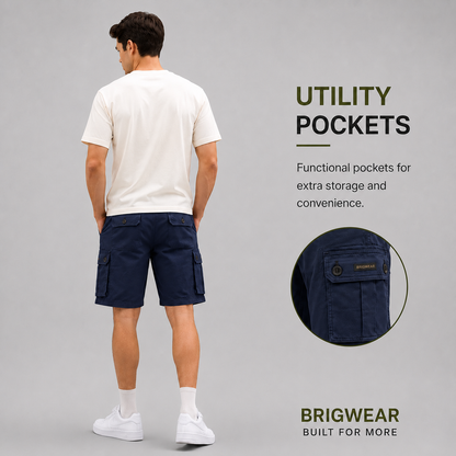Premium Cotton Cargo Shorts