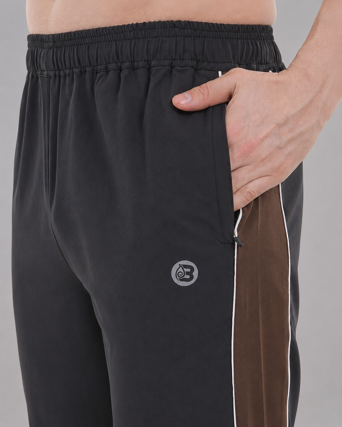 Black Casual Stylish Brown Bottom