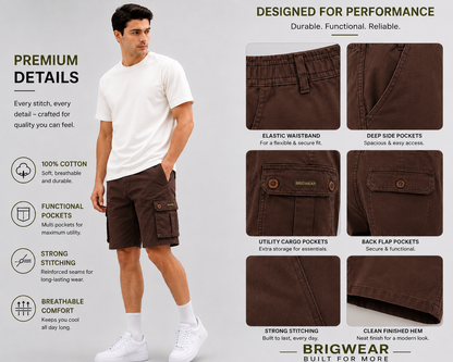 Premium Cotton Cargo Shorts