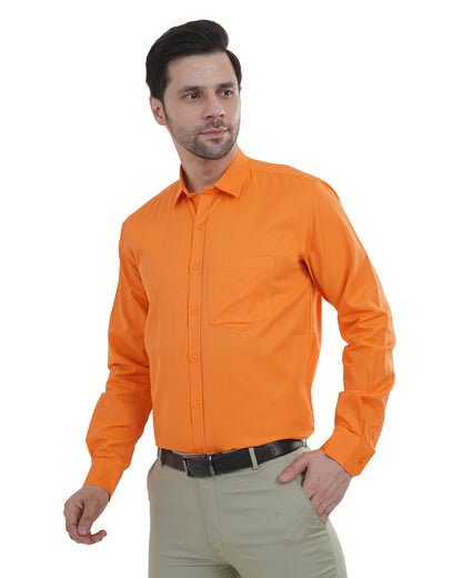 White Gold Orange Shirt