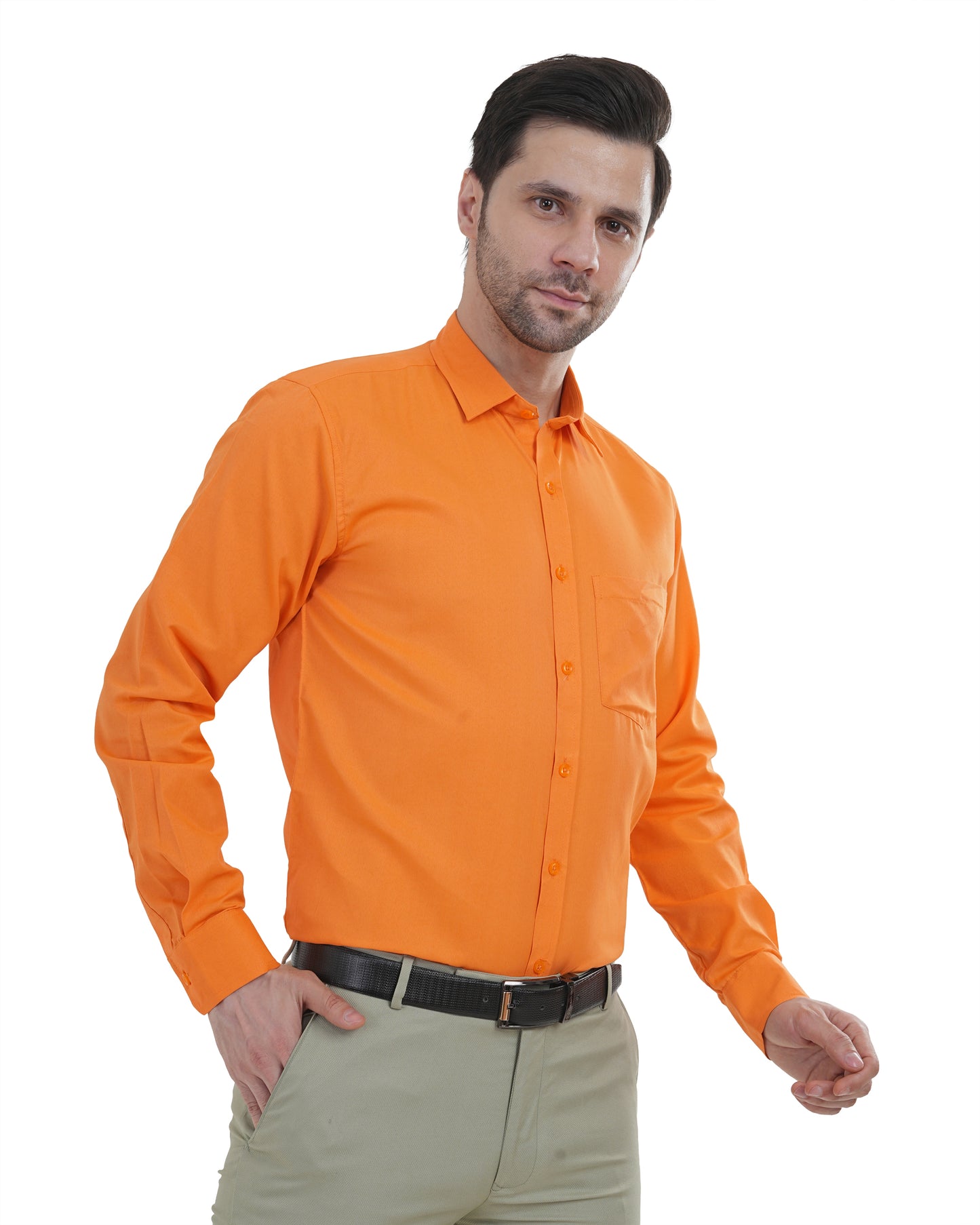 White Gold Orange Shirt