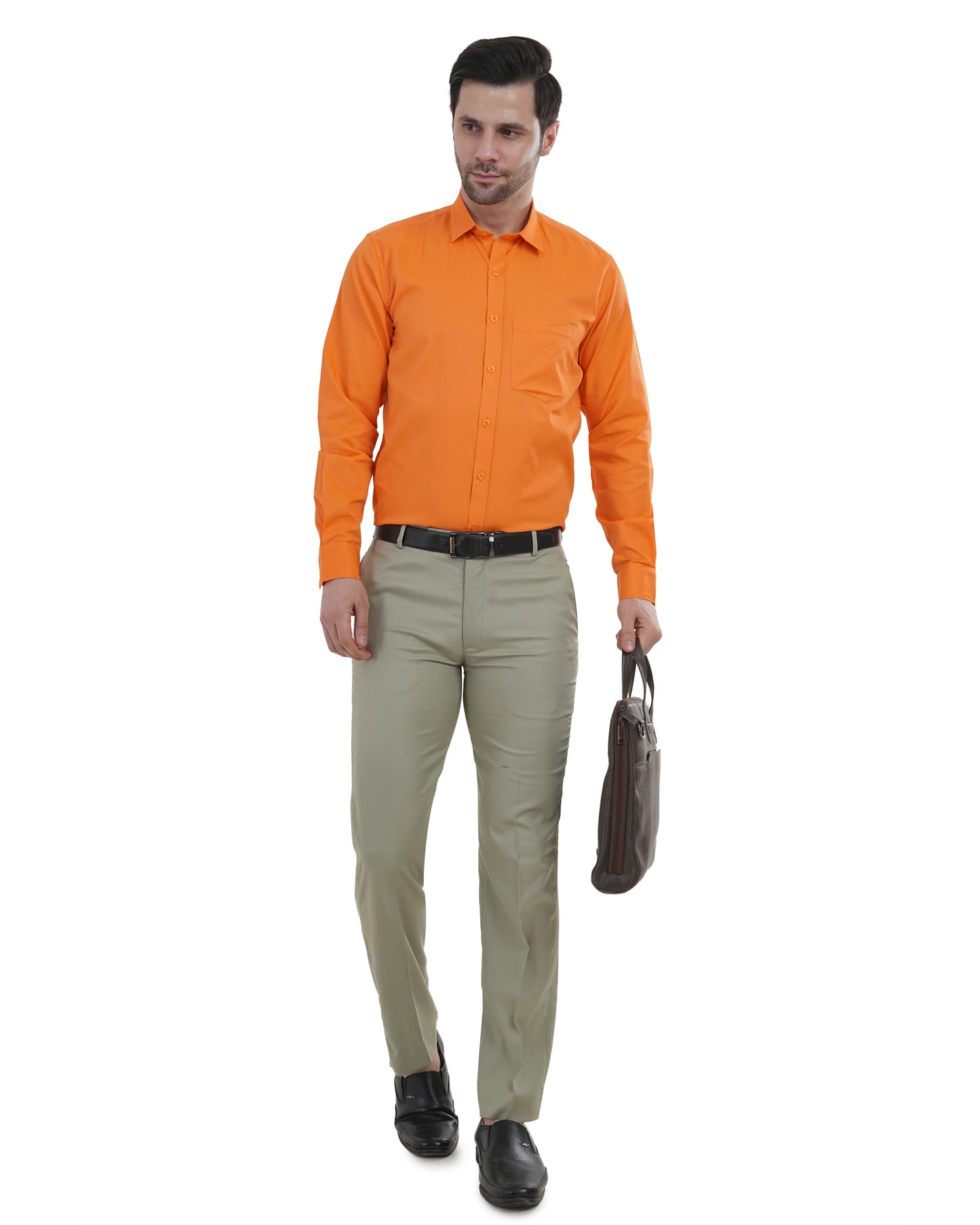 White Gold Orange Shirt