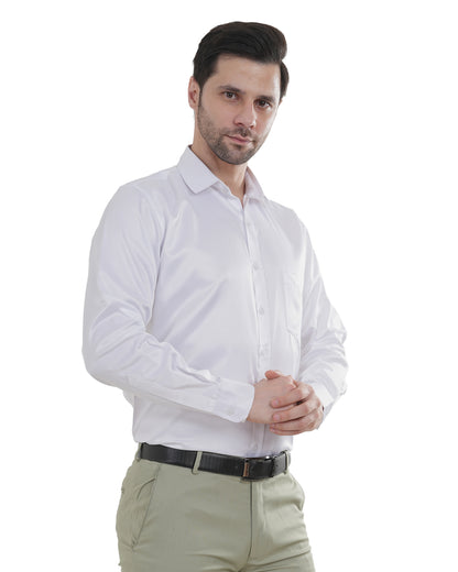 Satain White Shirt