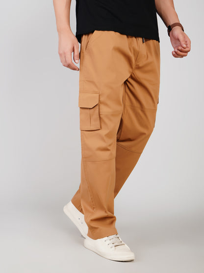 Beige Cargo Loose Fit- Cotton